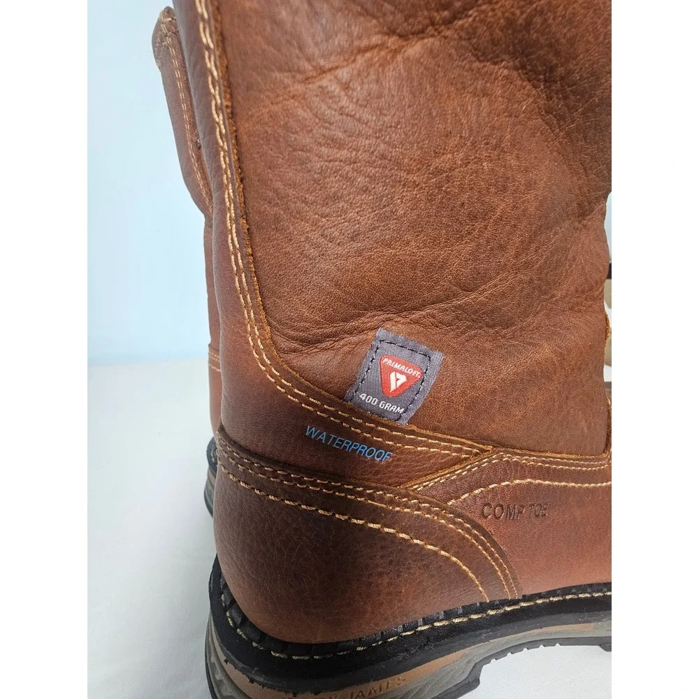 Cody James Composite Toe Work Boots Mens 10.5 EE Brown Primaloft Waterproof